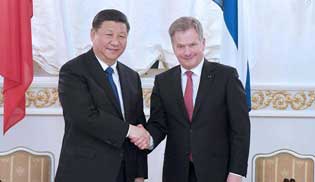 China, Finland agree to advance ties, deepen cooperation