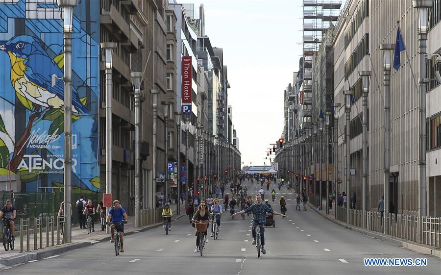 BELGIUM-BRUSSELS-CAR FREE DAY