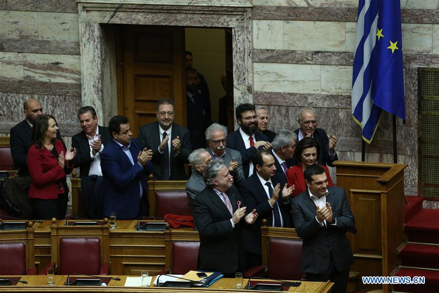 GREECE-ATHENS-PARLIAMENT-MACEDONIA NAME AGREEMENT-RATIFYING