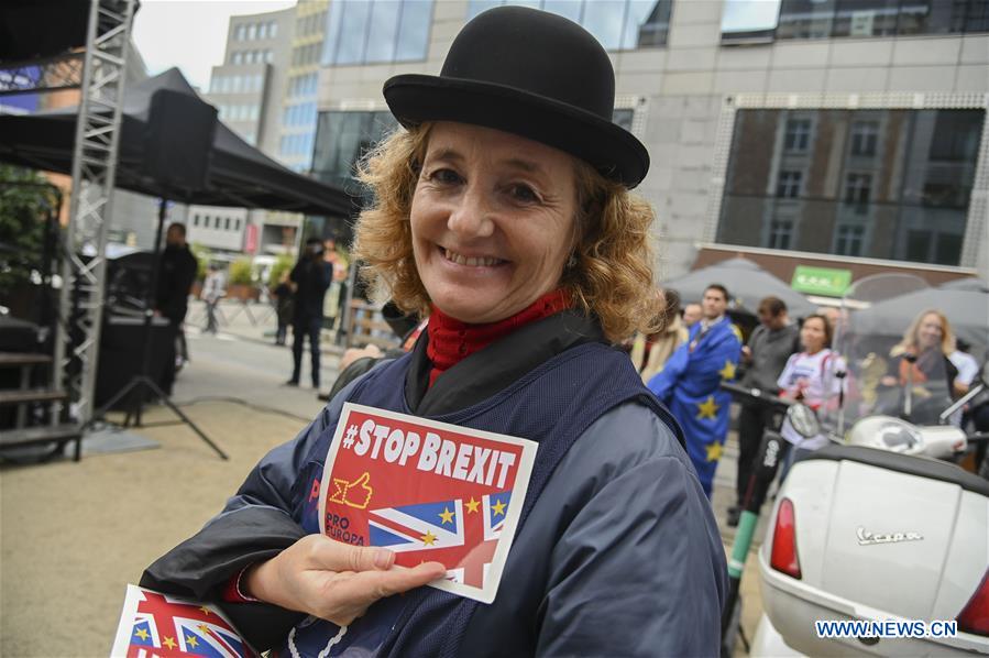 BELGIUM-BRUSSELS-BREXIT-DEMONSTRATION