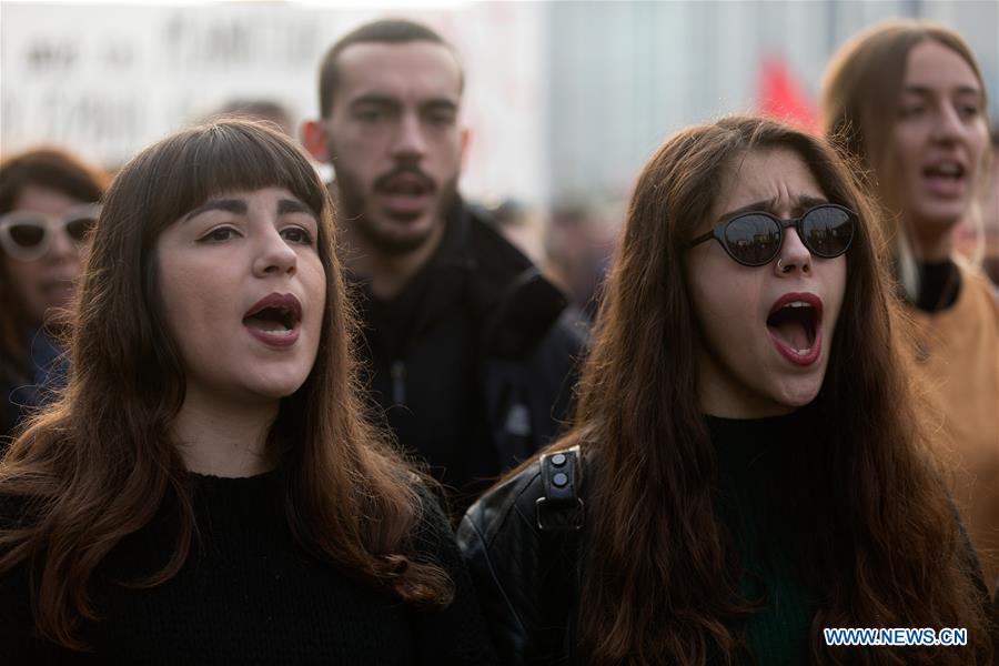 rallies held in greece against u.s. "imperialist