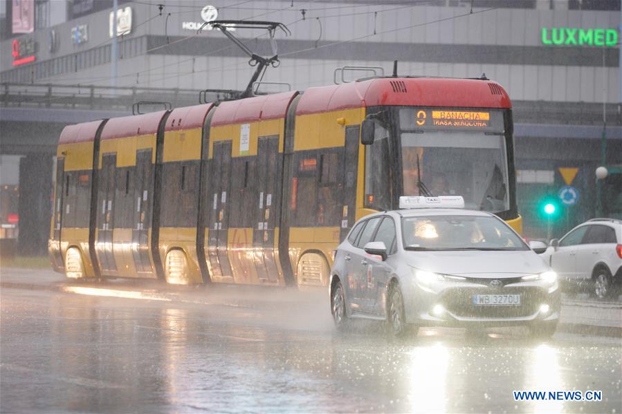 POLAND-WARSAW-HEAVY RAIN