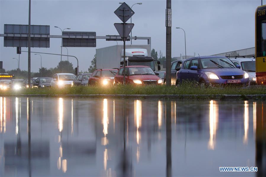 POLAND-WARSAW-HEAVY RAIN