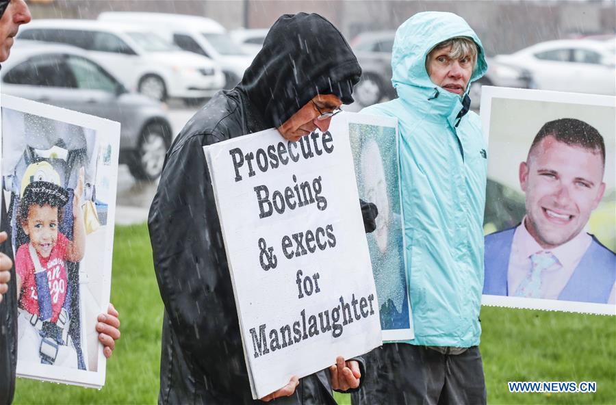 U.S.-CHICAGO-BOEING-PROTEST