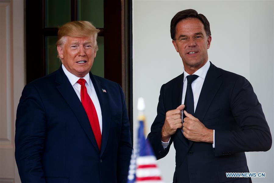 president donald trump meets with dutch pm mark rutte at white