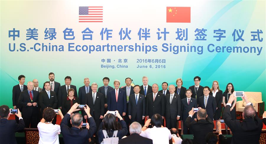 CHINA-U.S.-ECOPARTNERSHIPS-SIGNING (CN)