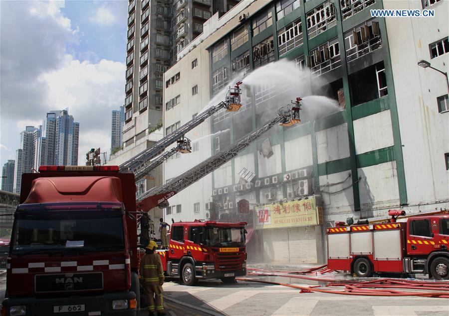 CHINA-HONG KONG-INDUSTRIAL BUILDING-FIRE (CN)