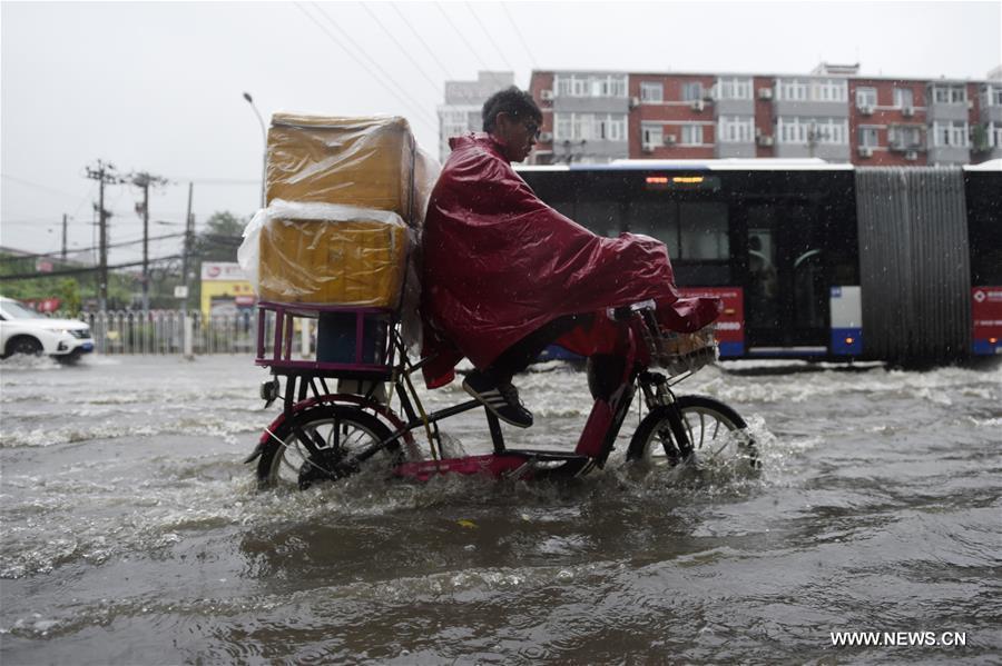 CHINA-BEIJING-RAINSTORM-ORANGE ALERT (CN)