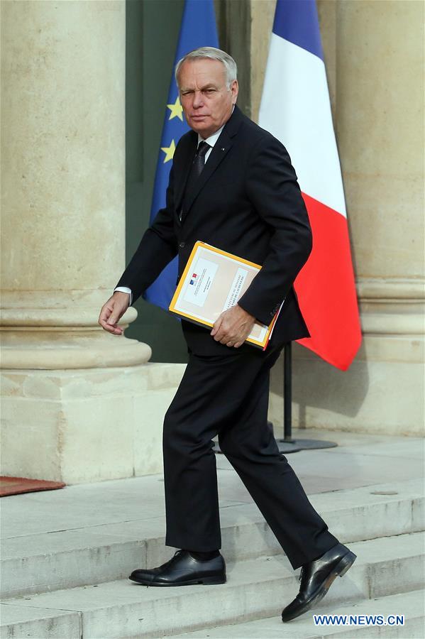 French Foreign Minister Jean-Marc Ayrault arrives at the Elysee palace for a defense council with French President Francois Hollande, in Paris, France, on July 27, 2016