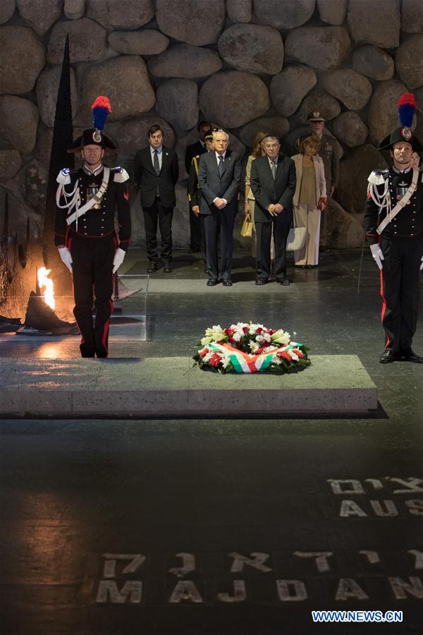 MIDEAST-JERUSALEM-ITALY-PRESIDENT-HOLOCAUST-MUSEUM-VISIT