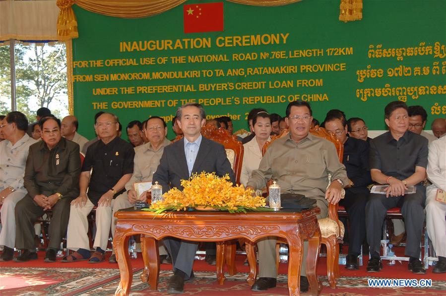 Cambodia Inaugurates Stretch Of China Funded National Road No 76 Xinhua English News Cn