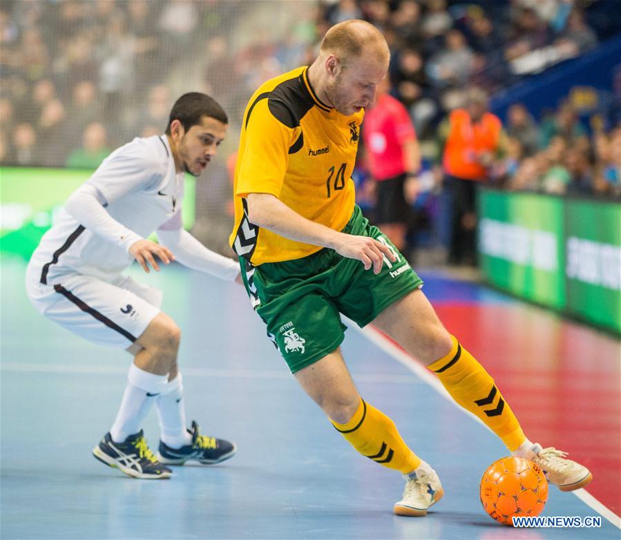 (SP)LITHUANIA-VILNIUS-FOOTBALL-UEFA FUTSAL EURO 2018-PRELIMINARY