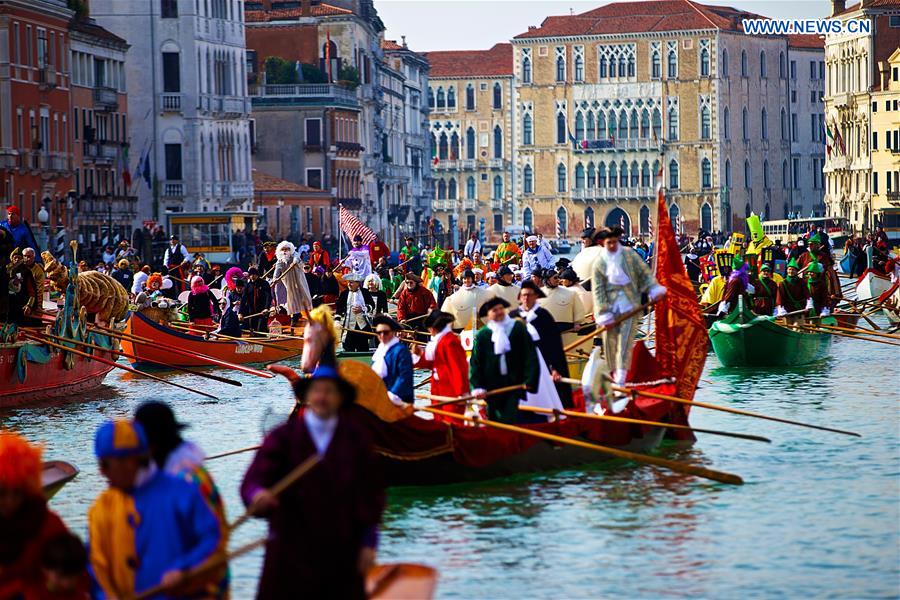 Water Parade event held at Venice Carnival.