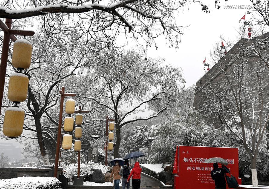 CHINA-XI'AN-SNOWFALL (CN)