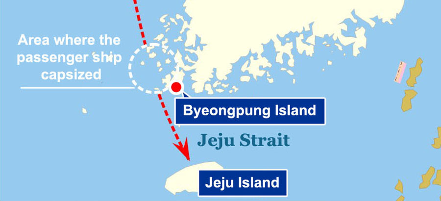Infographic: Passenger ship sinks off South Korean coast