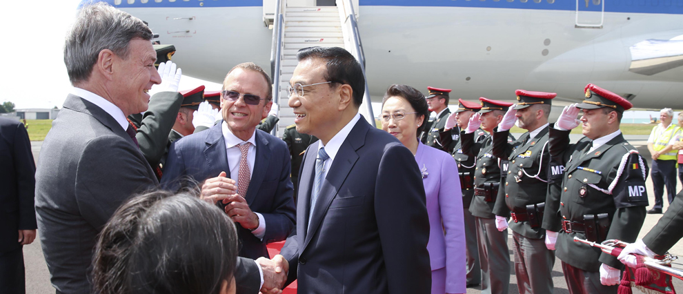 Chinese premier arrives in Brussels for China-EU leaders' meeting