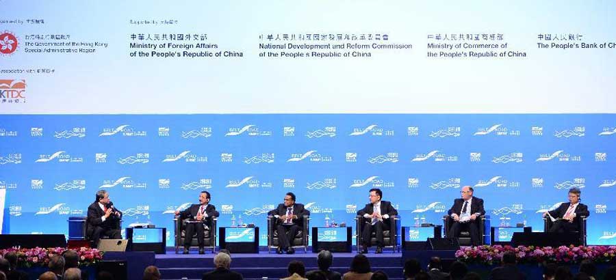 Hong Kong chief executive addresses opening ceremony of Belt and Road Summit