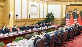 Xi says China-U.S. ties "at new historic starting point"