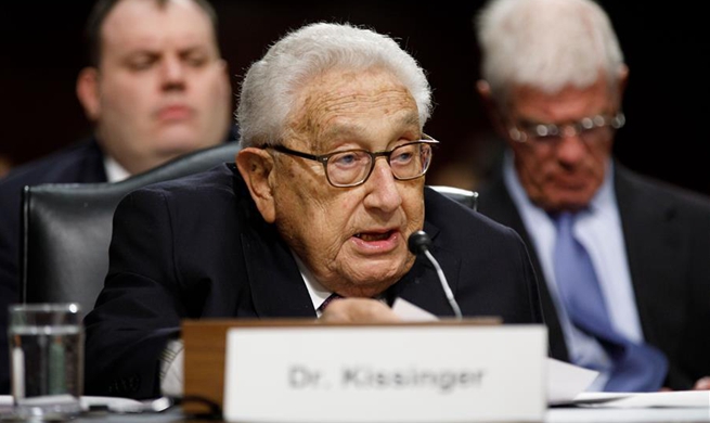 Kissinger attends Senate Armed Services Committee hearing in Washington D.C.