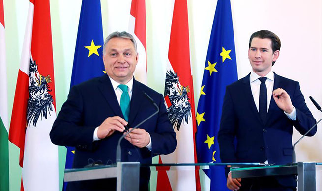 Austrian, Hungarian leaders share position on tough stance against illegal migration