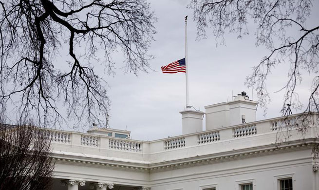 U.S. national flags at half mast to mourn victims of Florida shooting