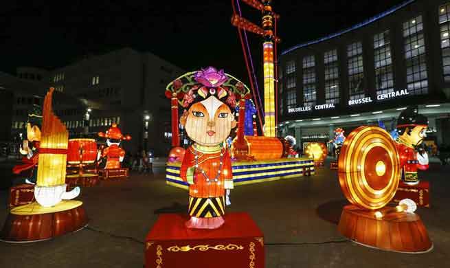 Chinese lantern exhibition held in Brussels