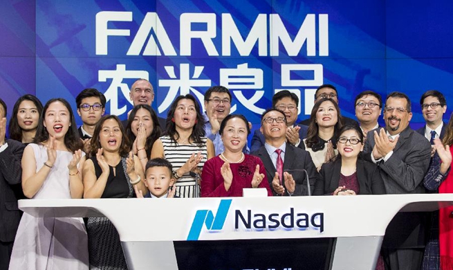 Chinese agricultural firm Farmmi rings Nasdaq opening bell to celebrate its IPO