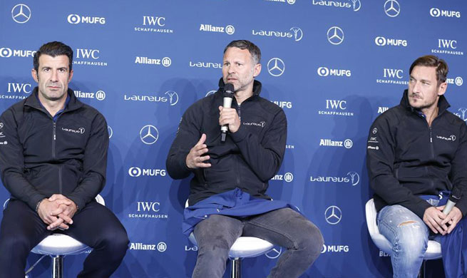 Press conference held for Laureus World Sports Awards in Monaco