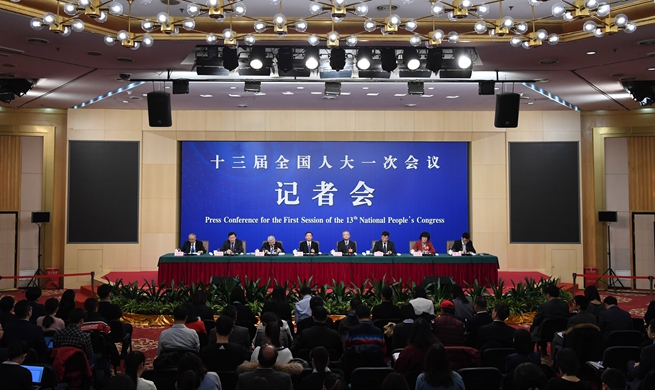 Press conference on legislation work of NPC held