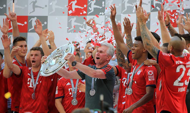 In pics: Bayern Munich celebrates Bundesliga title