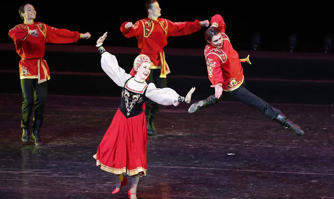 Folk dance show of SCO art festival held in Beijing
