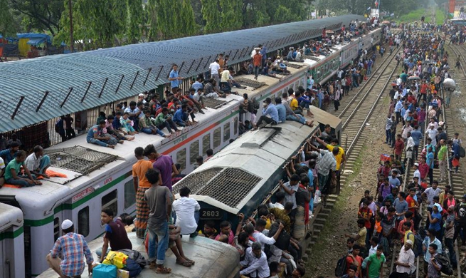 Millions in Bangladesh on the move as Eid exodus begins amid beefed up security