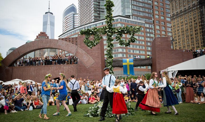 Annual Swedish Midsummer Festival celebrated in Manhattan, New York