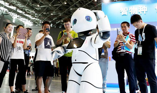 China Int'l Robot Show 2018 held in Shanghai