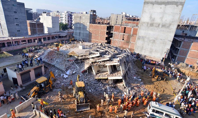 3 die in building collapse near Indian capital