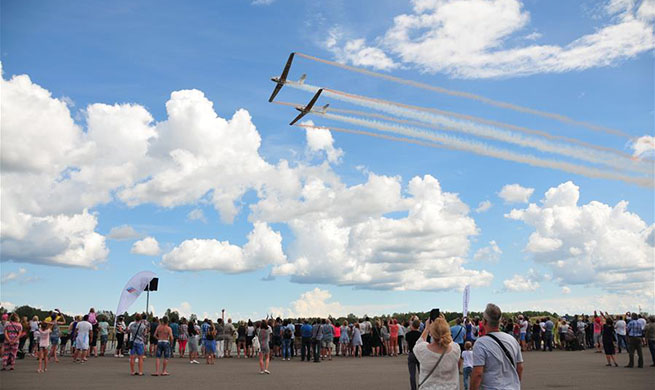 Wings Over Baltics Air Show held in Tukums, Latvia