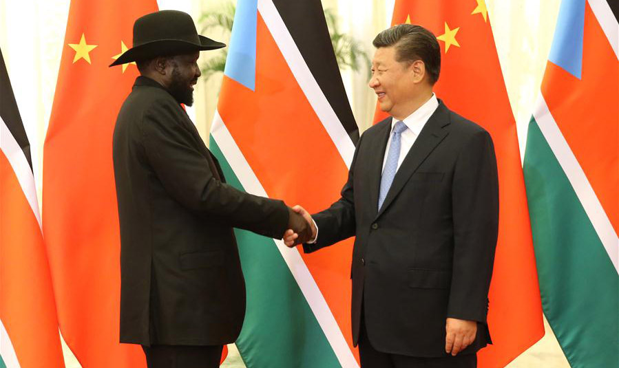 Xi meets South Sudanese president