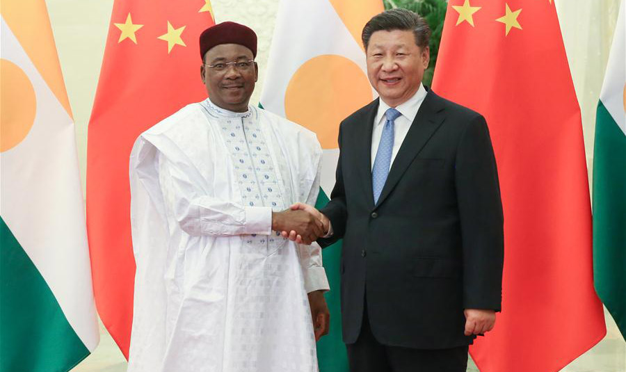Xi meets Nigerien President Mahamadou Issoufou