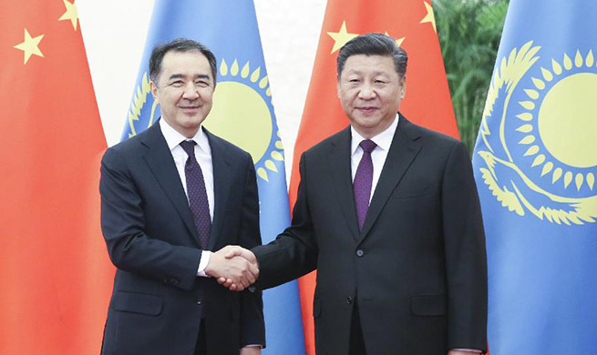President Xi Jinping meets with Prime Minister of Kazakhstan