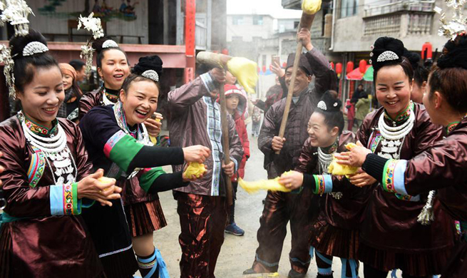 Dong people celebrate new year in SW China