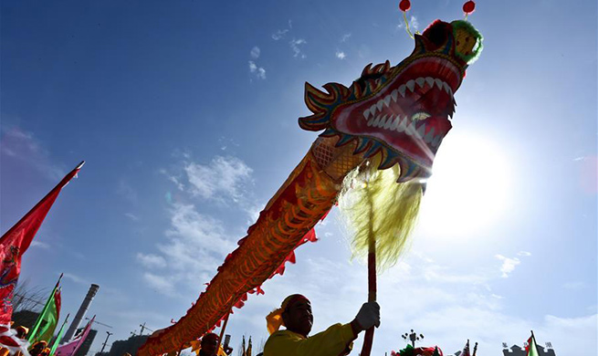People perform folk dance nationwide during Spring Festival