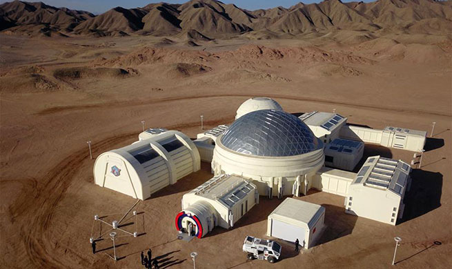 Simulated Mars base opens in NW China's Gansu