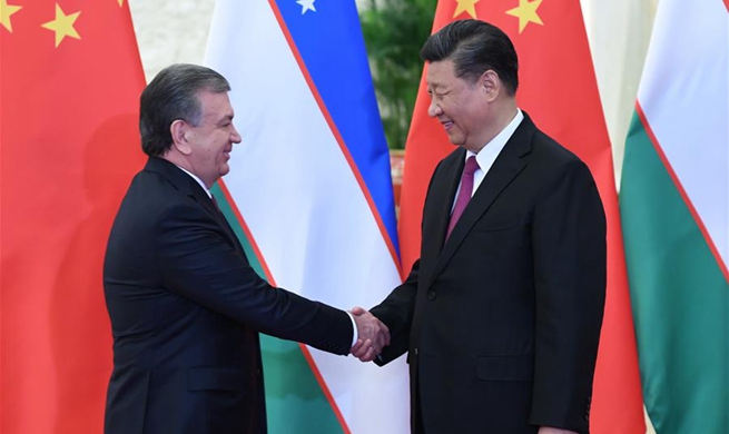 Xi meets Uzbek president