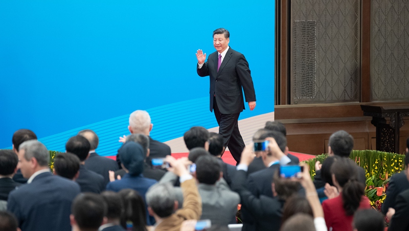Xi meets the press as second BRF concludes