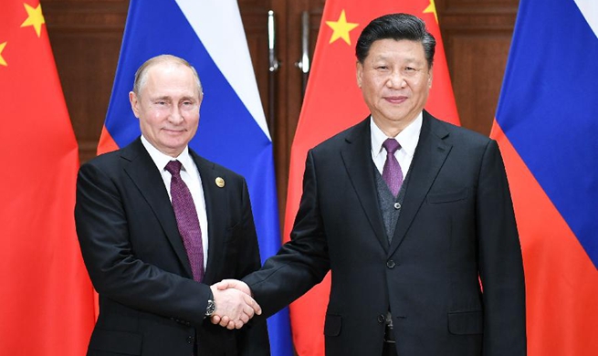 Chinese, Russian presidents hold talks