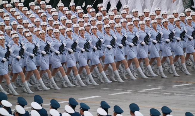 Participants busy preparing for scheduled military parade in Beijing