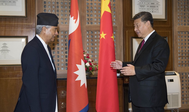 Xi meets Nepali Congress Party chief