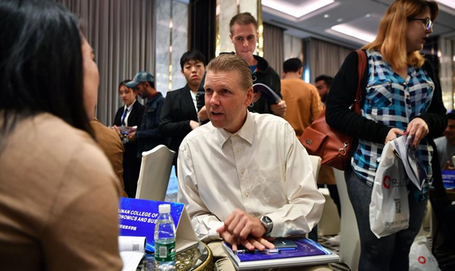 Job fair for foreign talents held in Haikou, south China's Hainan