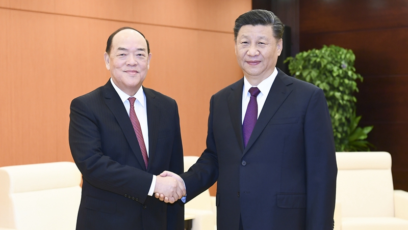 Central govn't fully supports Macao chief executive's work: Xi