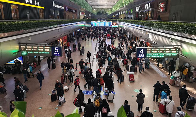 In pics: Beijing's railway stations on 1st day of travel rush